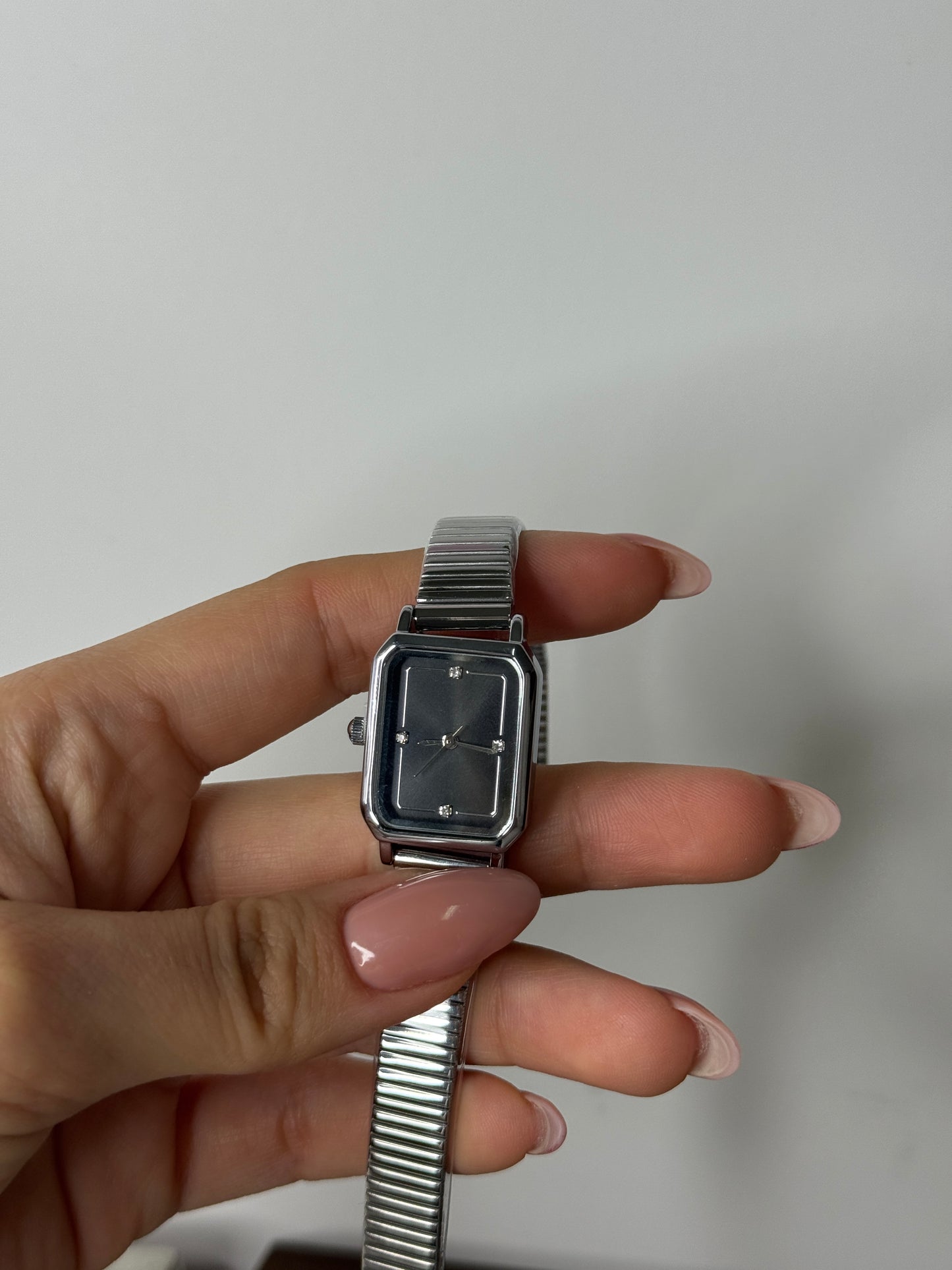 Silver Squared Belle Watch