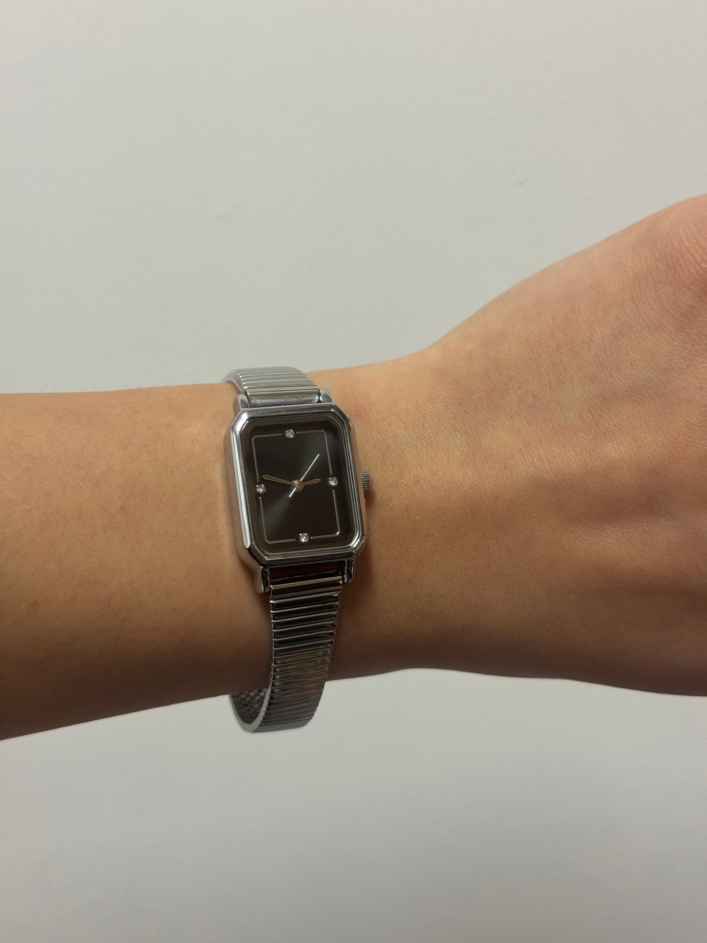 Silver Squared Belle Watch